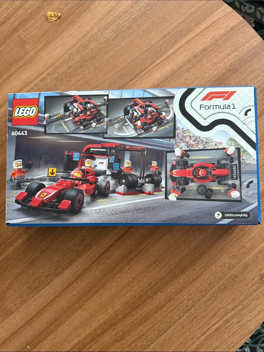 Lego City Red and Black Formula 1 Pit Stop Garage